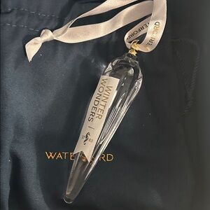 Waterford Winter Wonders Midnight Frost Crystal Icicle Ornament NIB NWT Christms